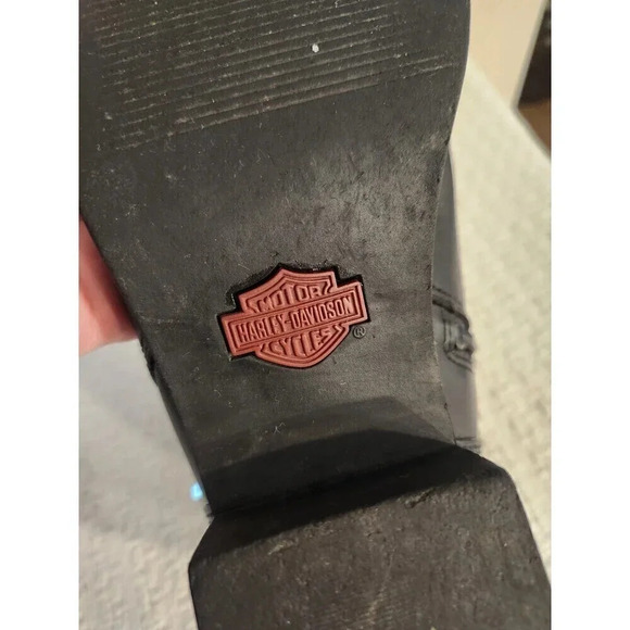 Harley-Davidson Motorcycle Khari Boots Black Leather Ankle Riding Women's 6.5 - Picture 12 of 12